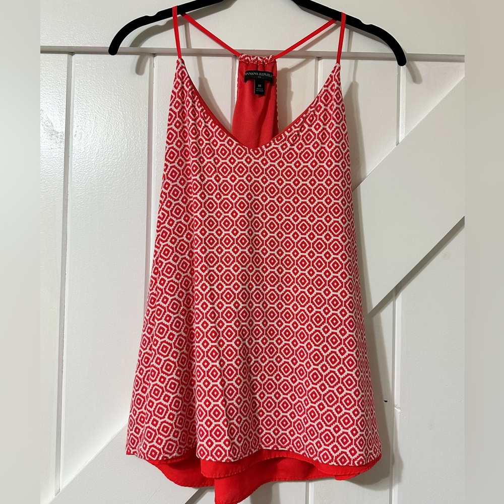 Orangish/red Banana Republic tank Size Medium